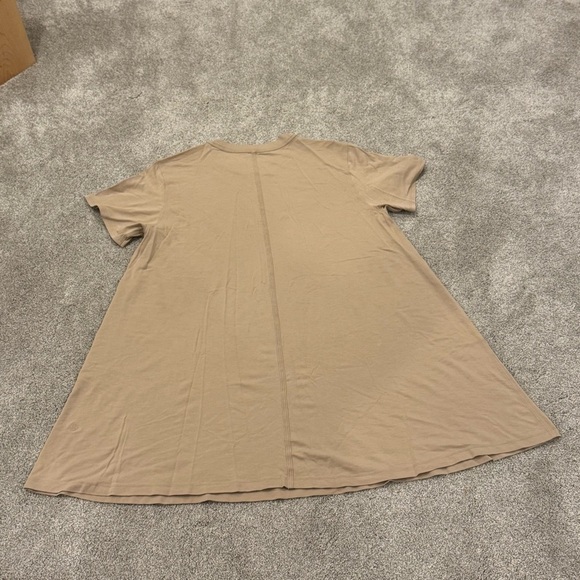 Lululemon All Yours Tee Dress Sheer Oak Tan Brown size medium Worn Once - Picture 2 of 6